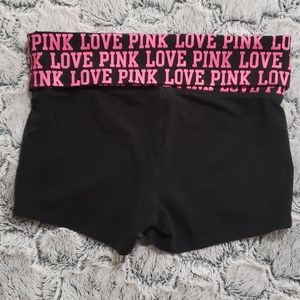 Pink Victorias Secret yoga shorts